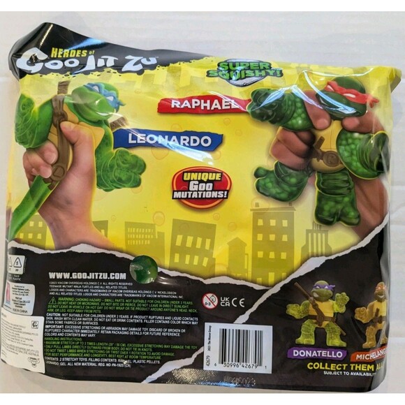 Teenage Mutant Ninja Turtles Heroes of Goo Jit Zu 2-Pack Leonardo Raphael - Picture 2 of 2